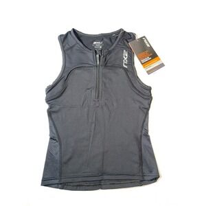 2XU Active Youth Tri Singlet Black Triathlon Top CT4870a Kids Medium NEW